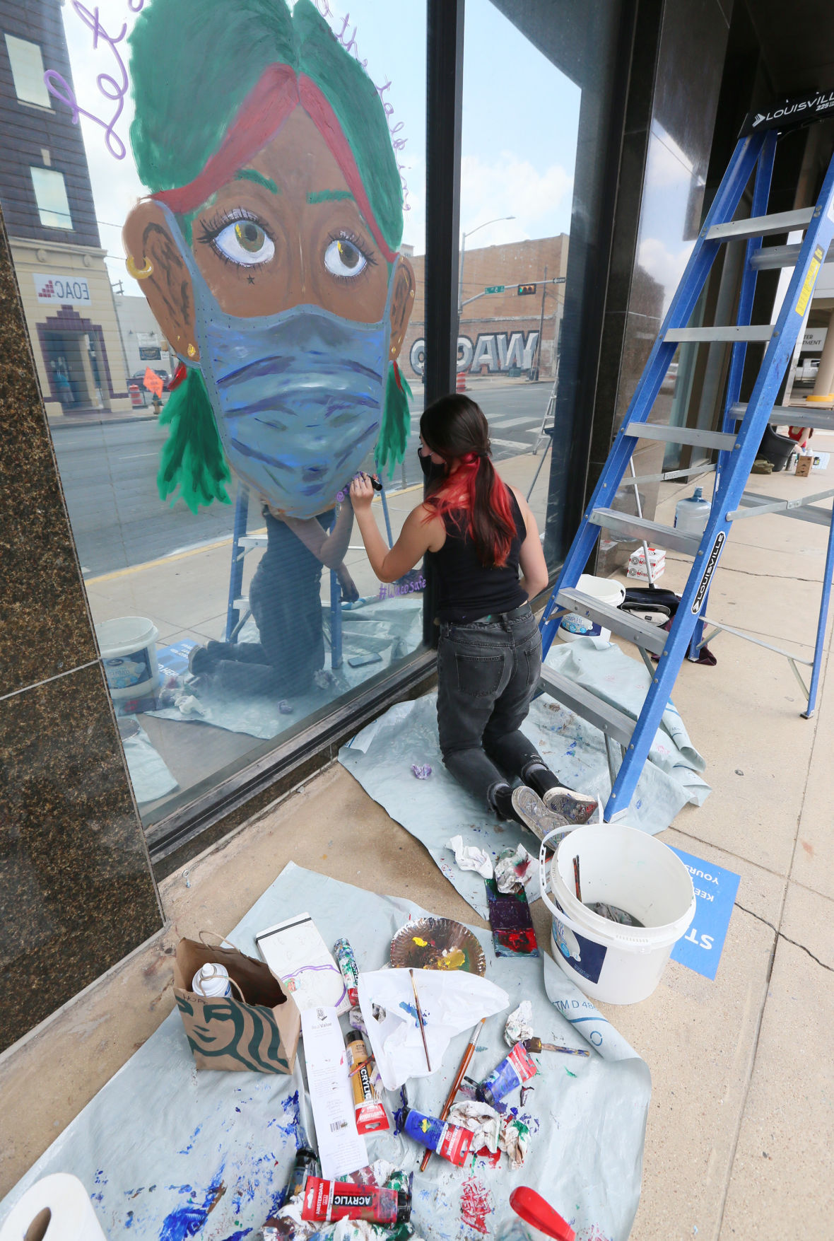 mask mural